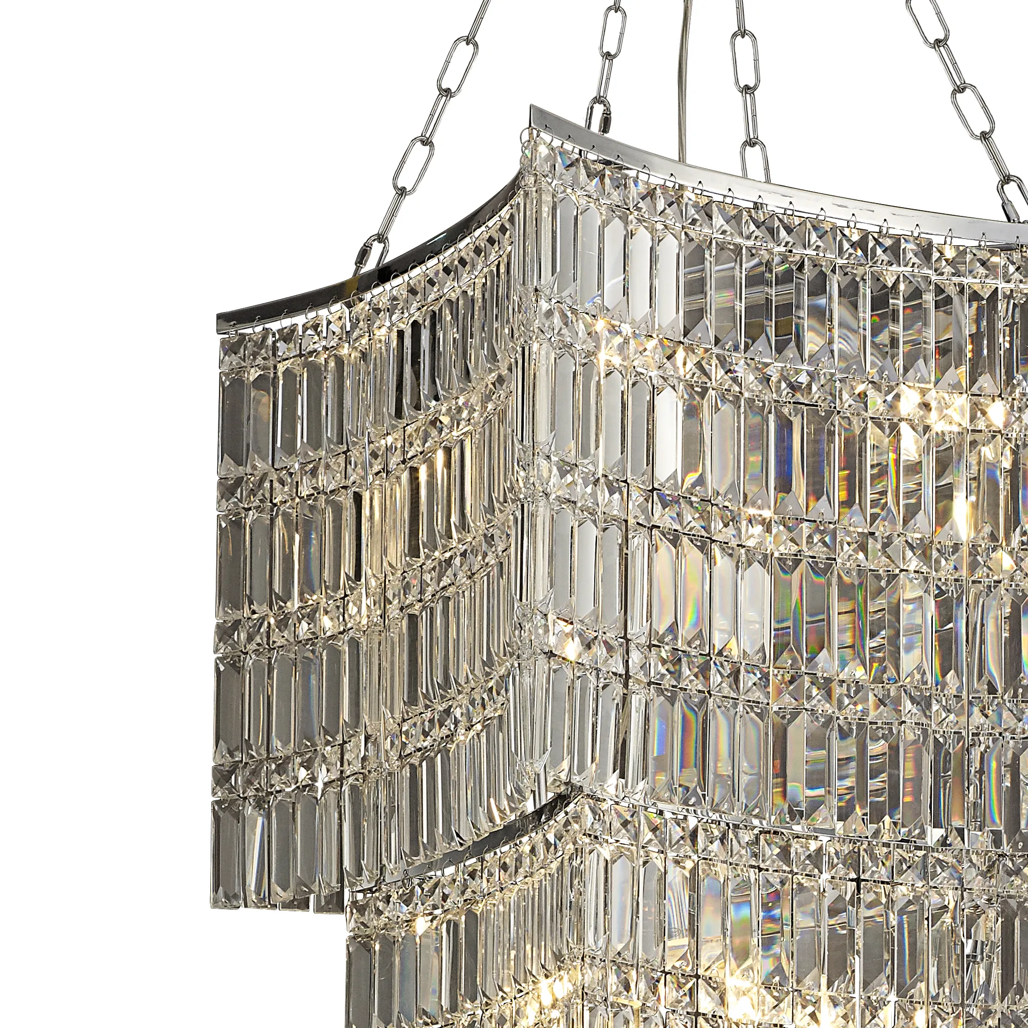 Gianni Crystal Chandelier 11 Light (30.4kg) Polished Chrome IL30644  Diyas Gianni